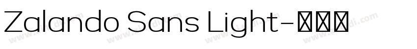 Zalando Sans Light字体转换